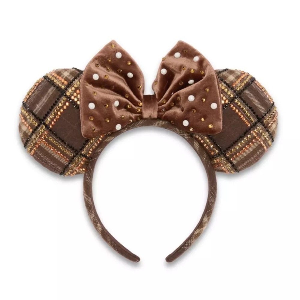 Disney Parks BaubleBar Minnie Mouse Plaid Ear Headband for Adults βNWTβ